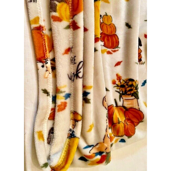 Throw Blanket 50"x 60" Fall Home Decor Soft Polyester Fiber By Celebrate - Picture 11 of 11